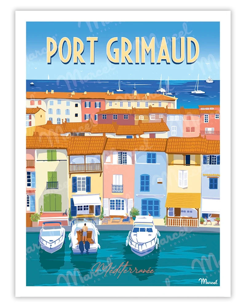 Affiche PORT GRIMAUD