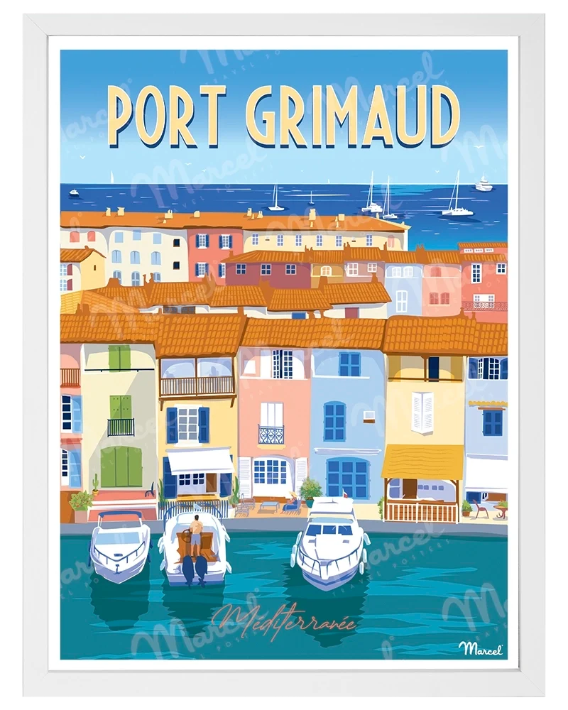 Affiche PORT GRIMAUD