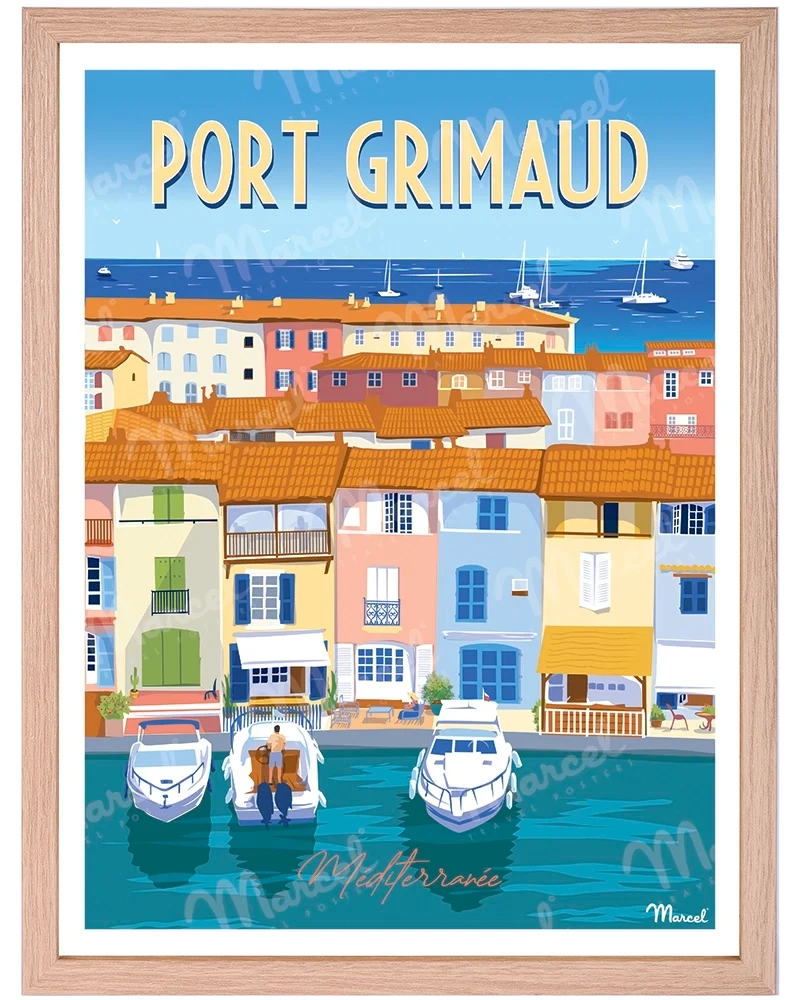 Affiche PORT GRIMAUD