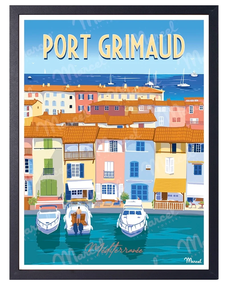 Affiche PORT GRIMAUD