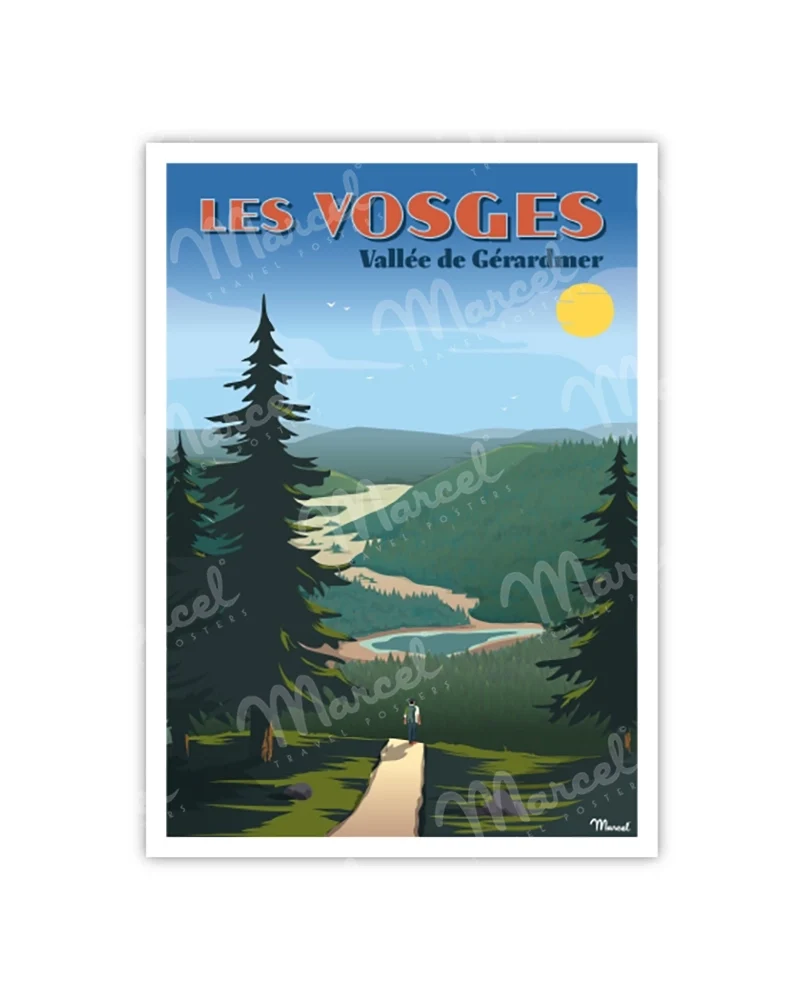 Carte Postale LES VOSGES "Vallée de Gérardmer"