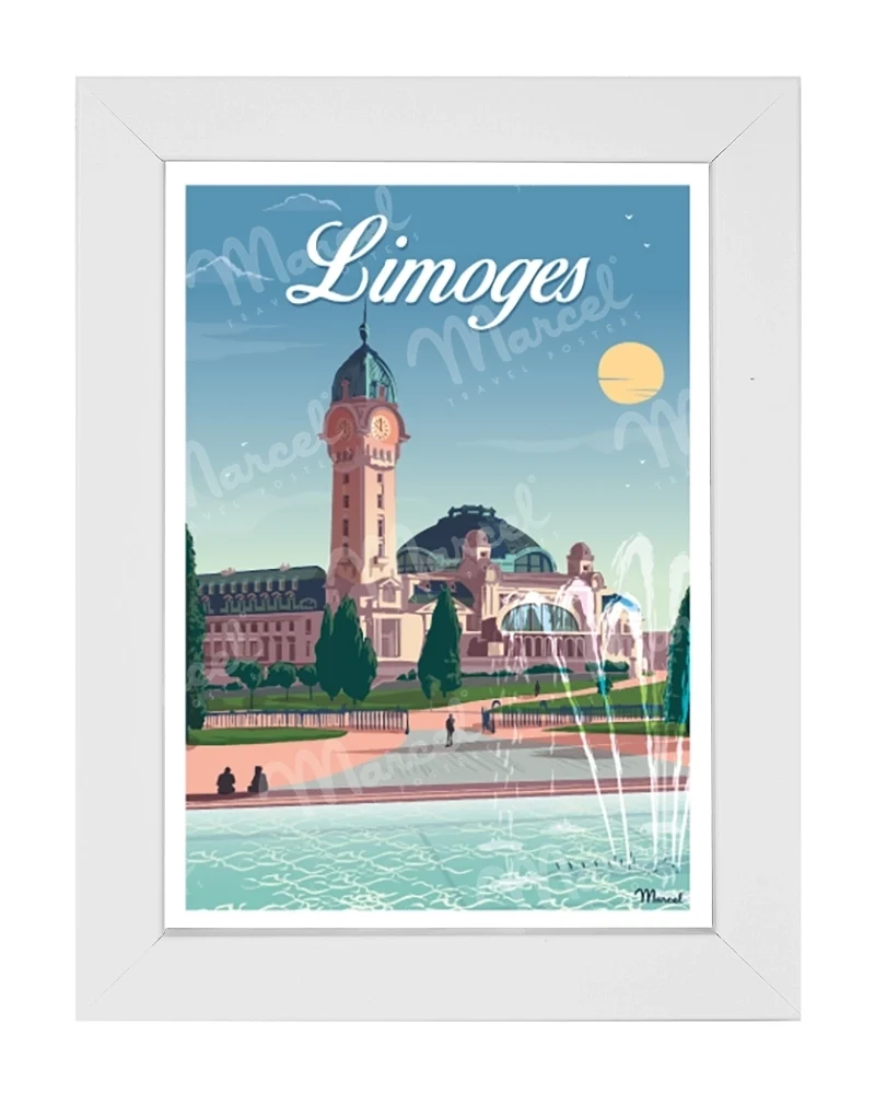 Carte Postale LIMOGES "Gare des Bénédictins"