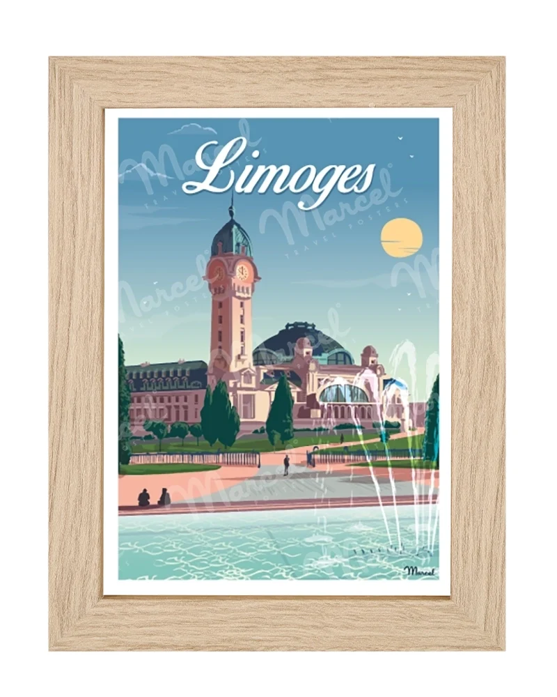 Carte Postale LIMOGES "Gare des Bénédictins"