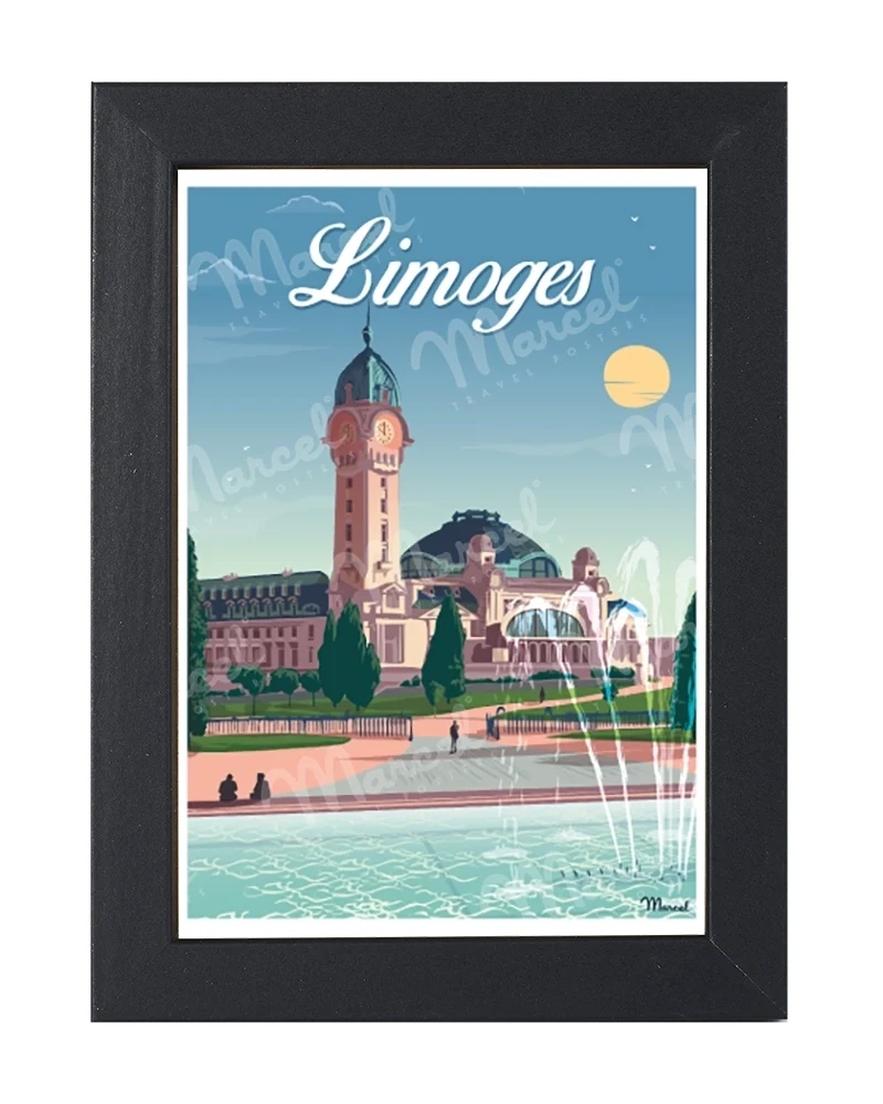 Carte Postale LIMOGES "Gare des Bénédictins"