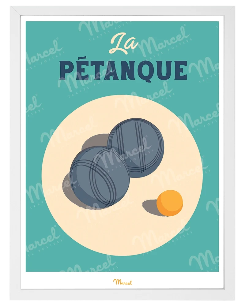 Affiche Travel Color "La Pétanque"