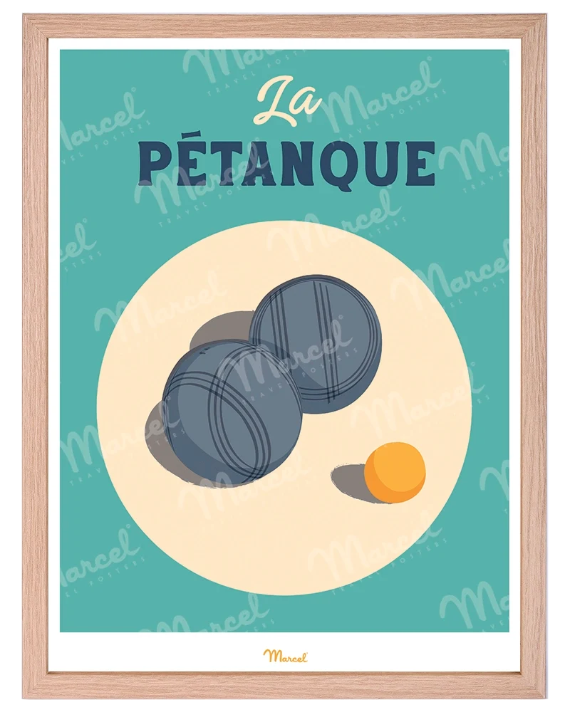 Affiche Travel Color "La Pétanque"