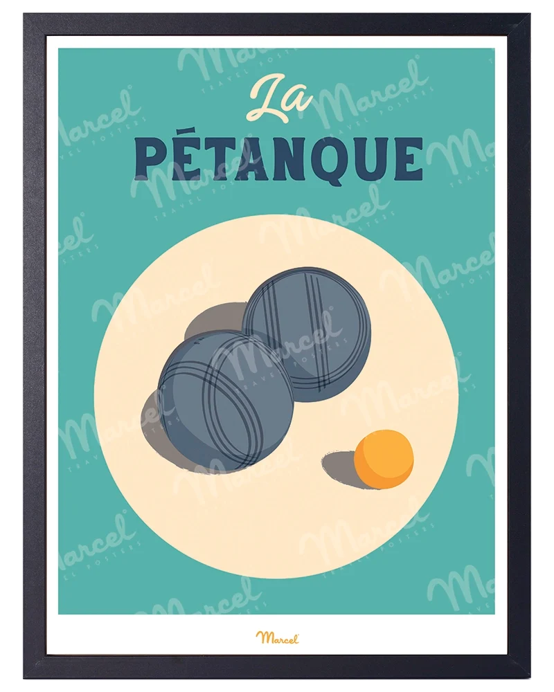 Affiche Travel Color "La Pétanque"