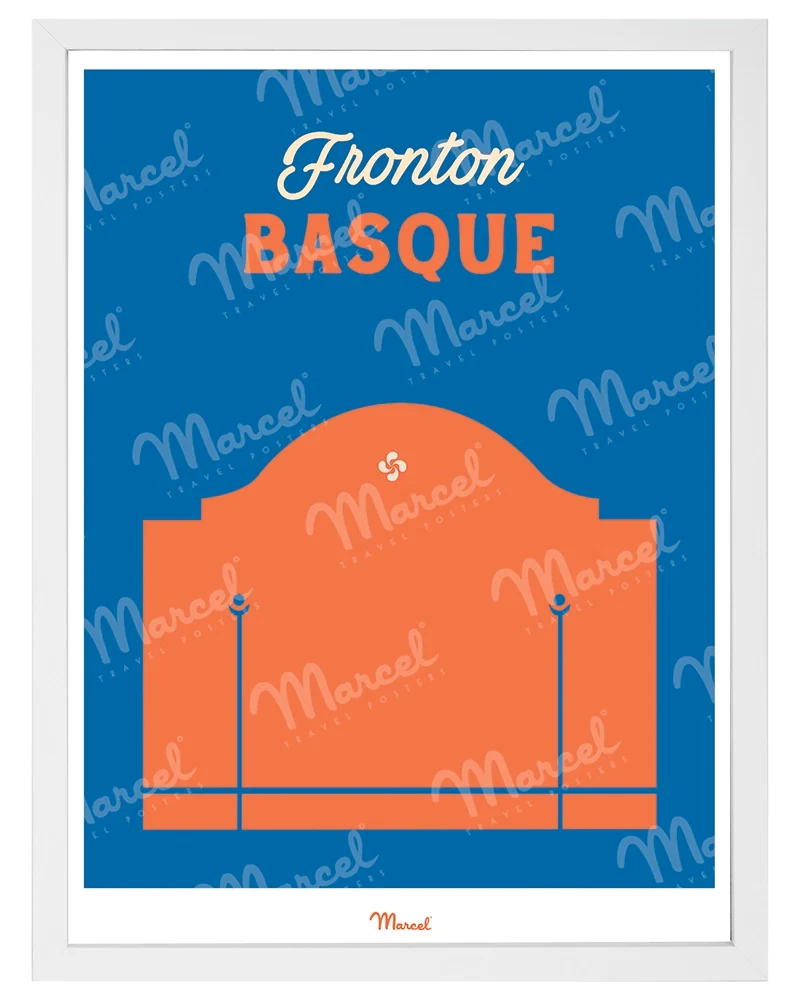Affiche Travel Color "Fronton Basque"