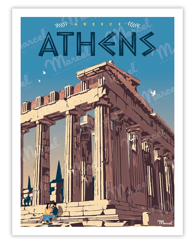 Affiche GRÈCE "Athènes"