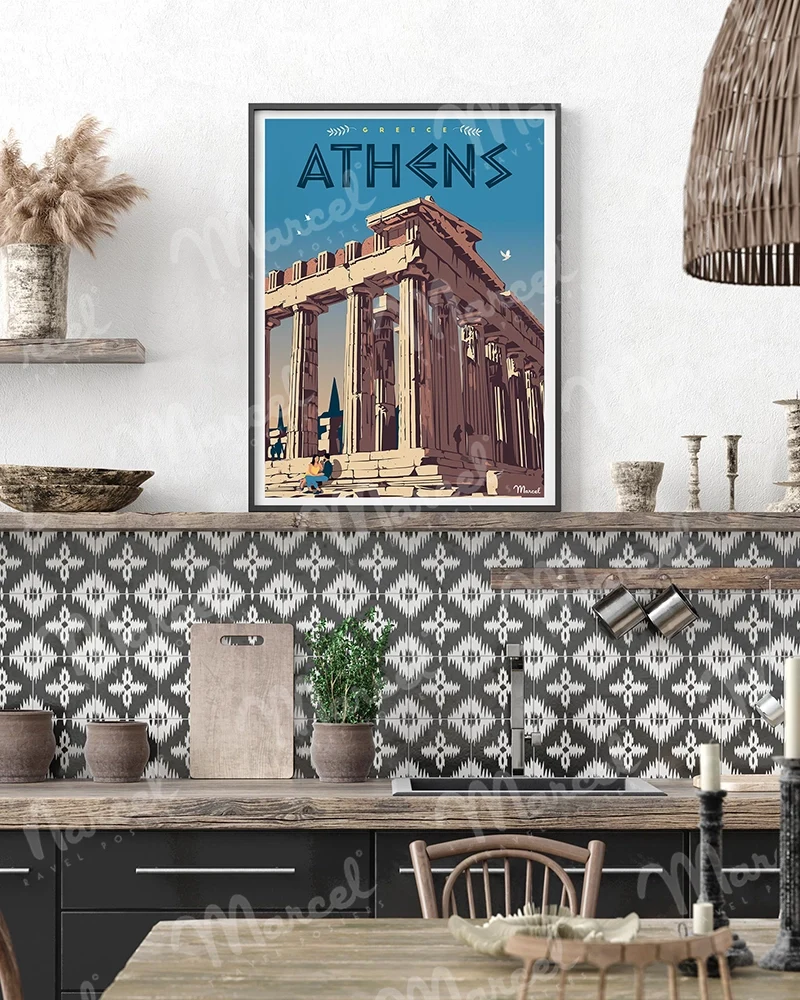 Affiche GRÈCE "Athènes"