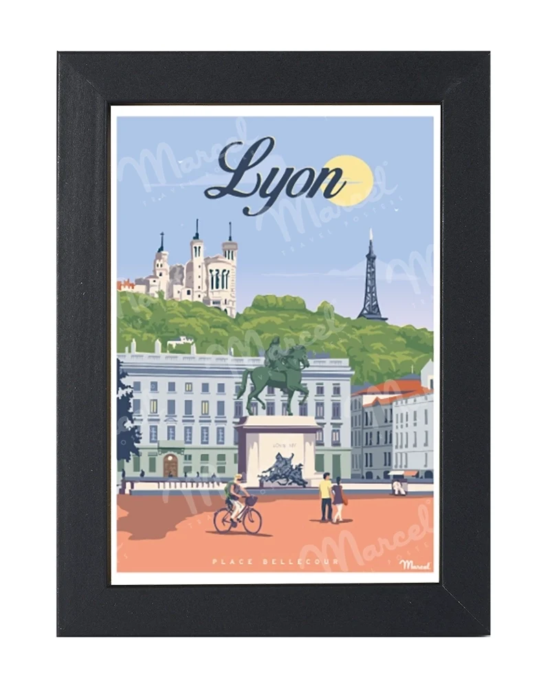 Carte Postale LYON "Place Bellecour"