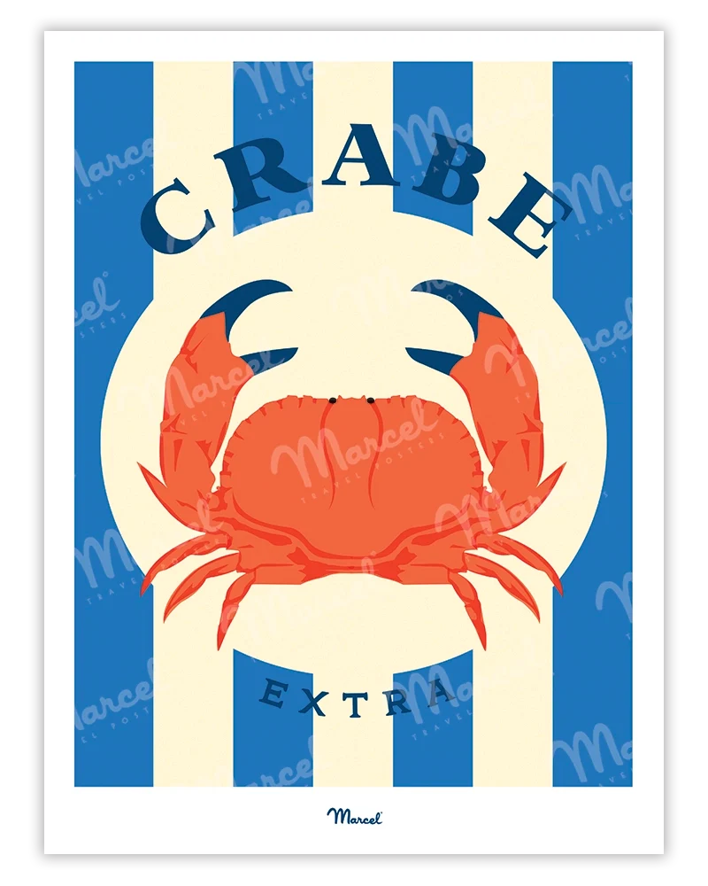 Affiche Travel Color "Crabe"