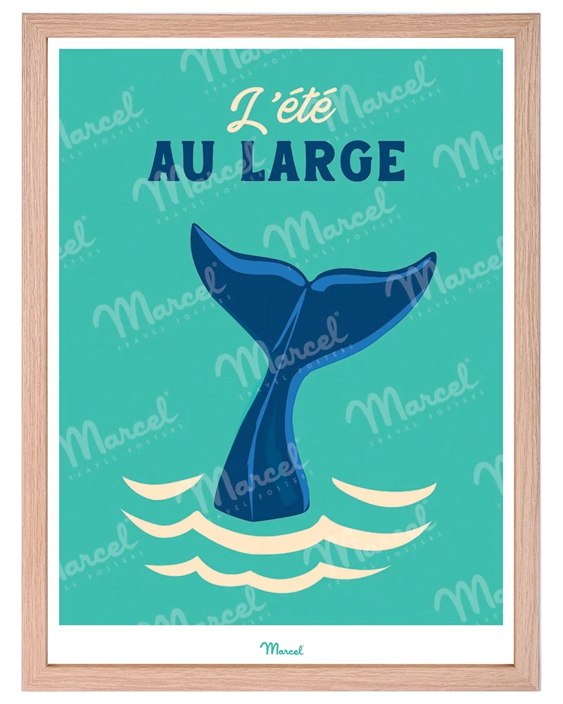 Affiche Travel Color "Baleine"