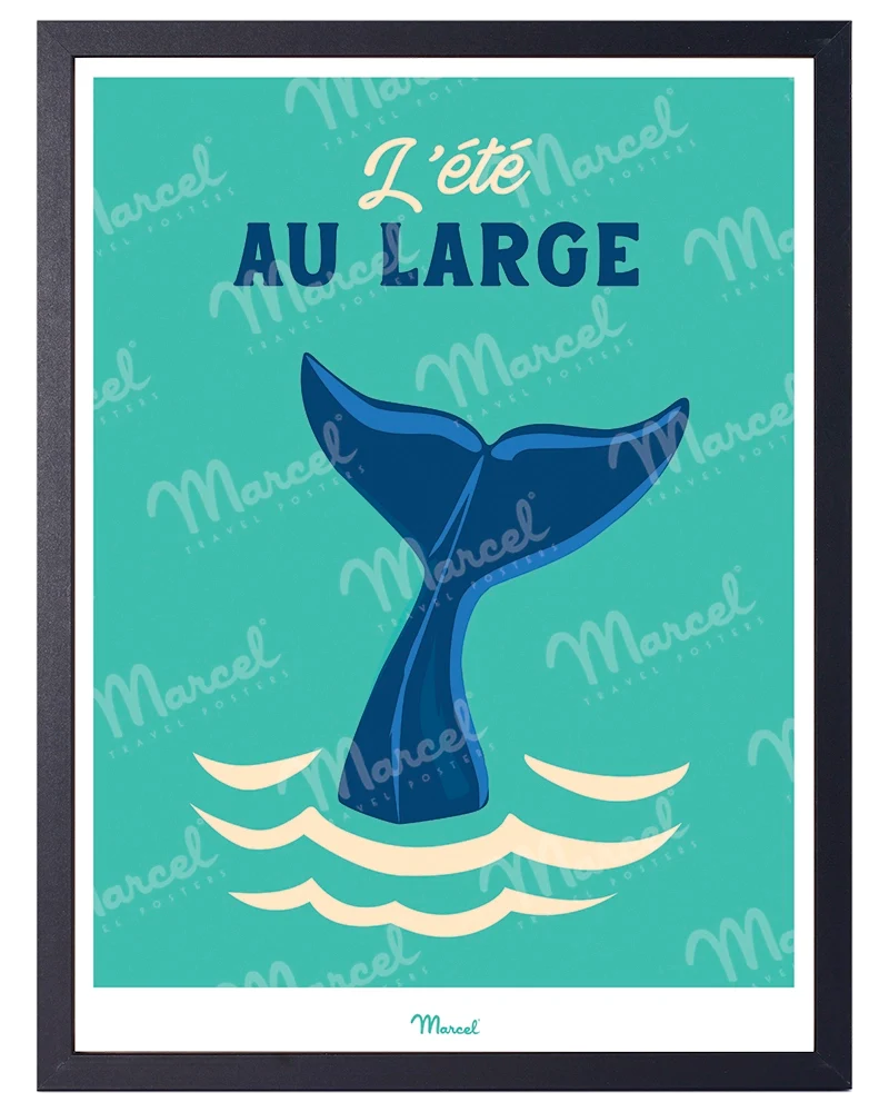 Affiche Travel Color "Baleine"