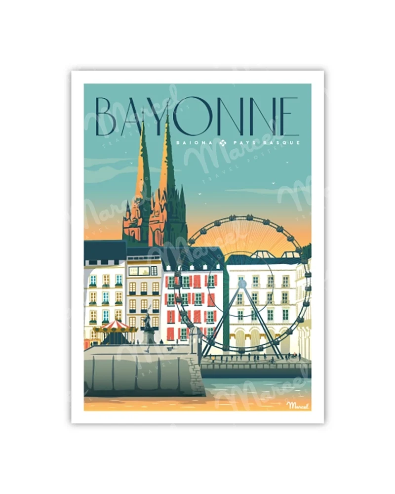 Carte Postale BAYONNE "Place du Réduit"