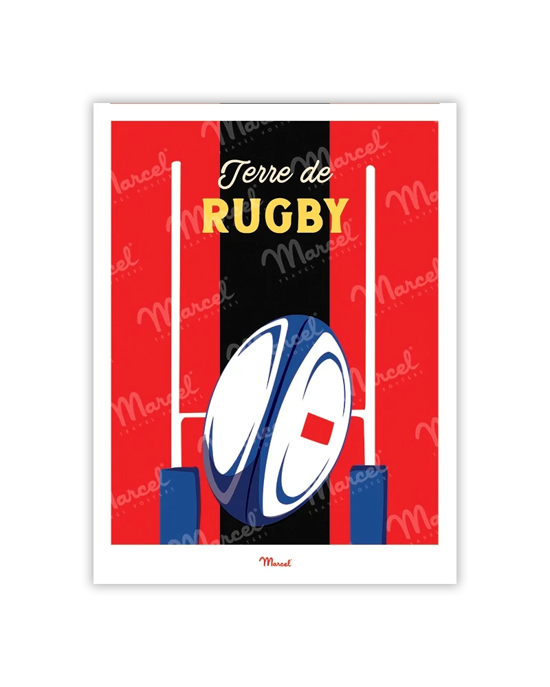 Carte postale Travel Color "Rugby"