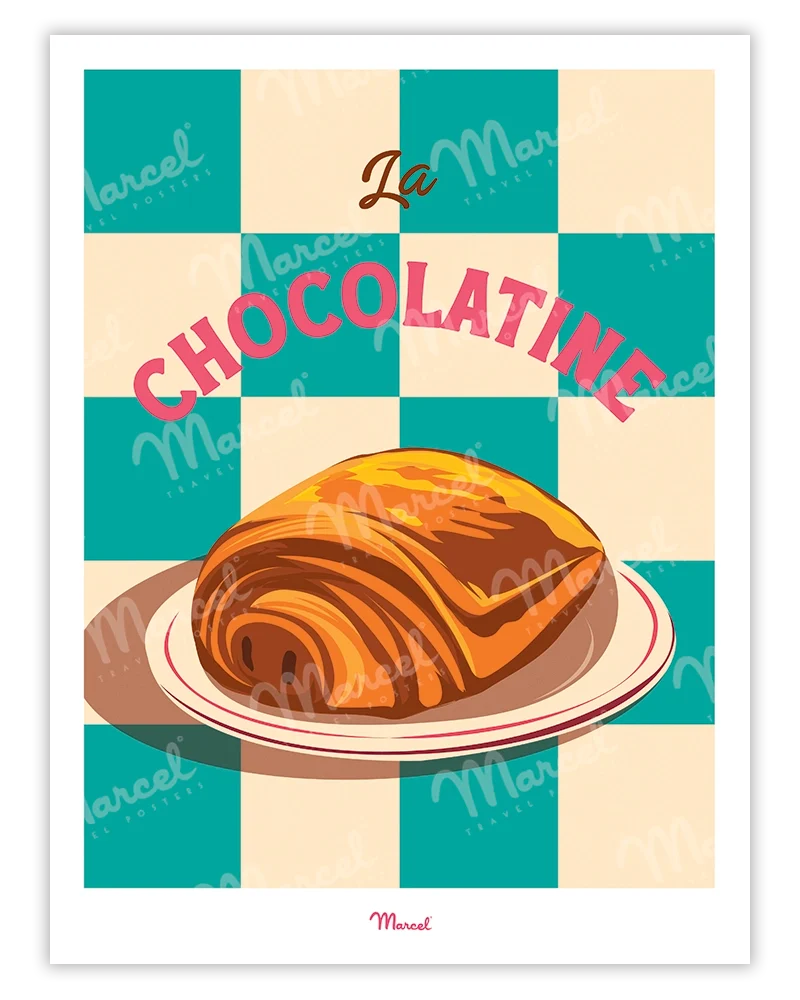 Affiche Travel Color "La chocolatine"