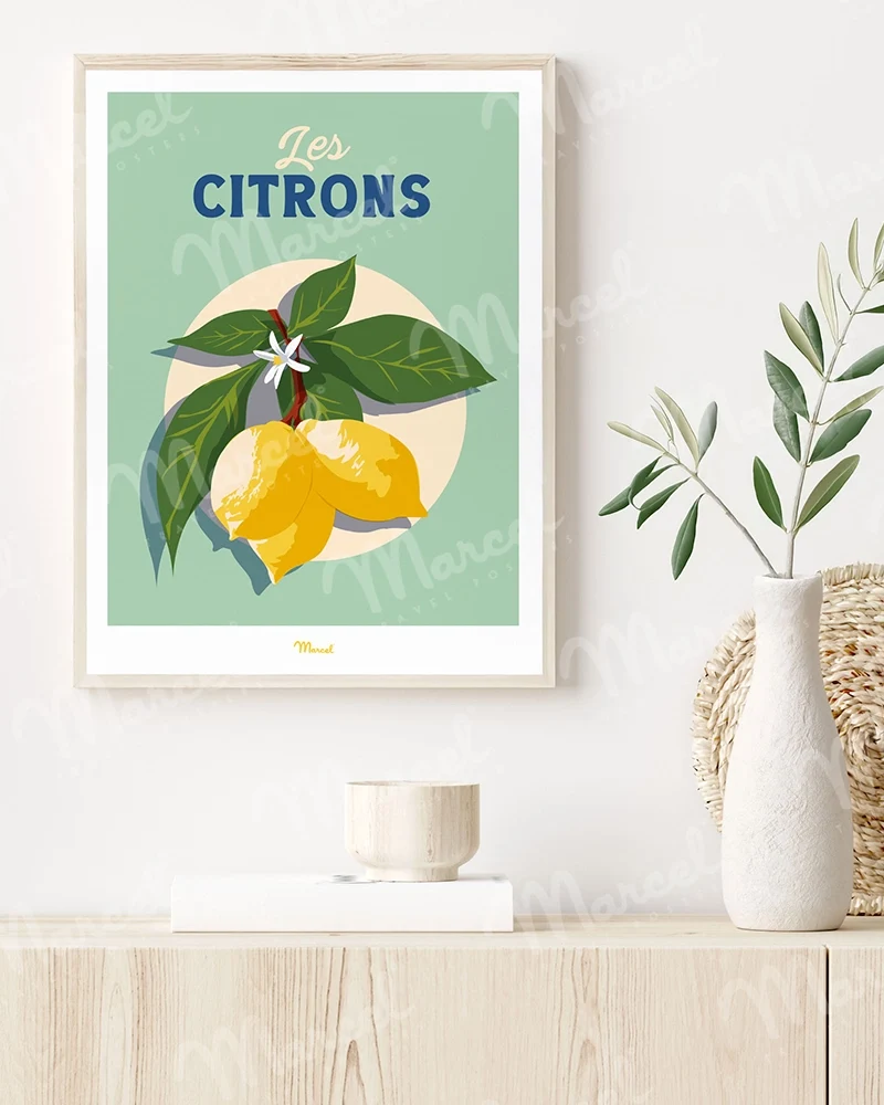 Affiche Travel Color "Les Citrons"