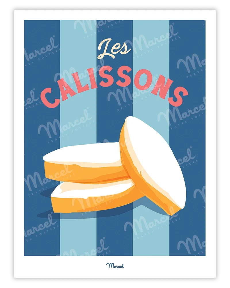 Affiche Travel Color PROVENCE "Calissons"
