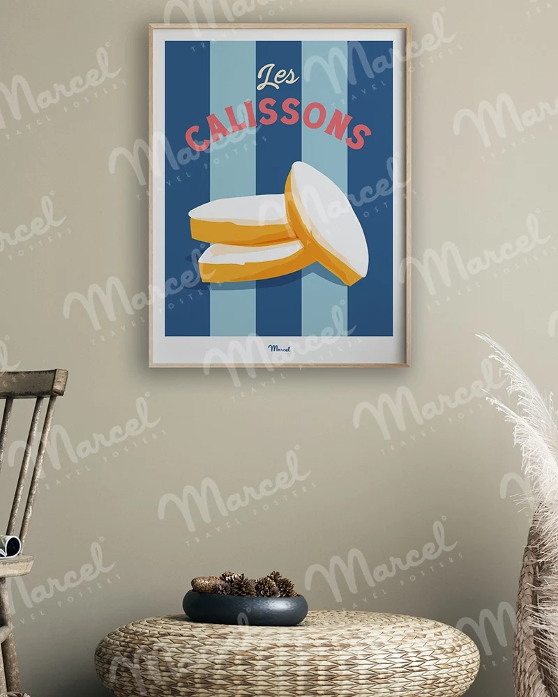 Affiche Travel Color PROVENCE "Calissons"