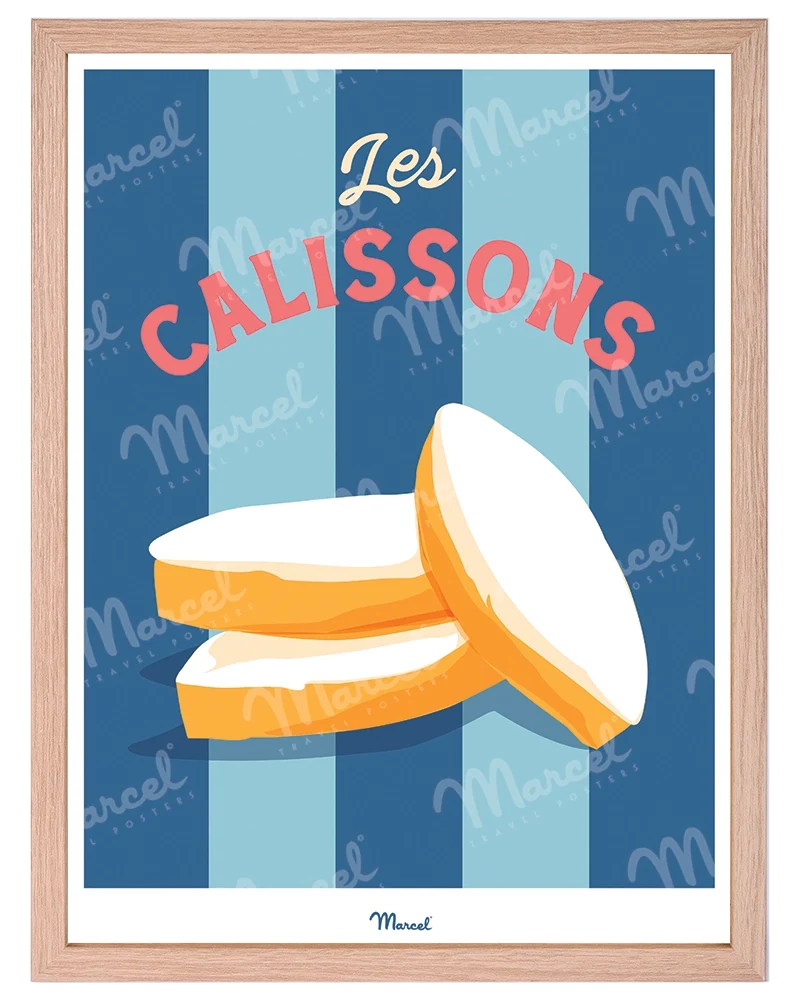 Affiche Travel Color PROVENCE "Calissons"