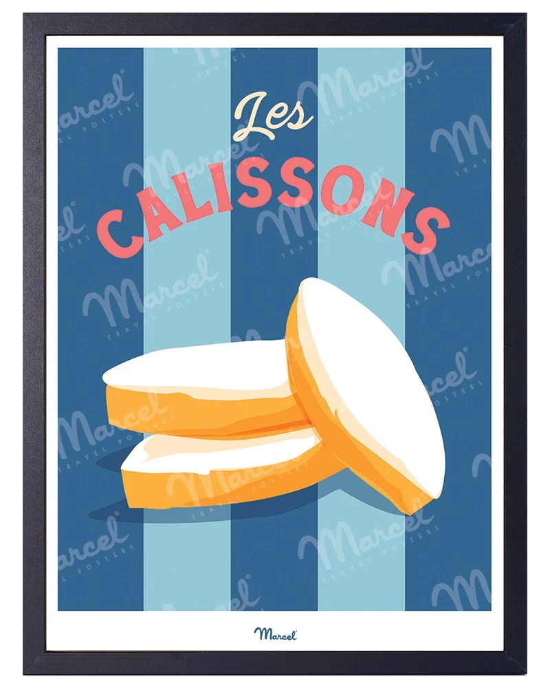 Affiche Travel Color PROVENCE "Calissons"