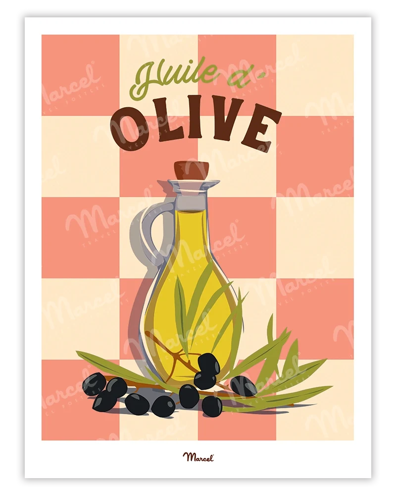 Affiche Travel Color "Huile d'olive"