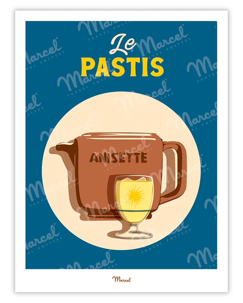 Affiche Travel Color "Pastis"