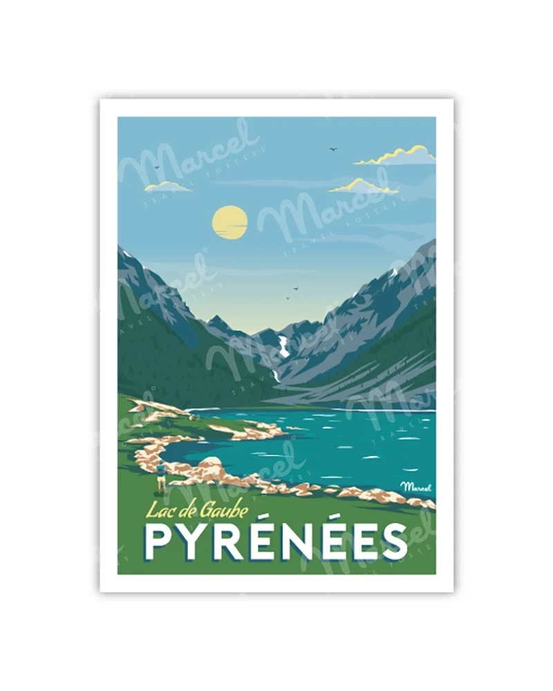 Carte Postale PYRÉNÉES "Lac de Gaube"