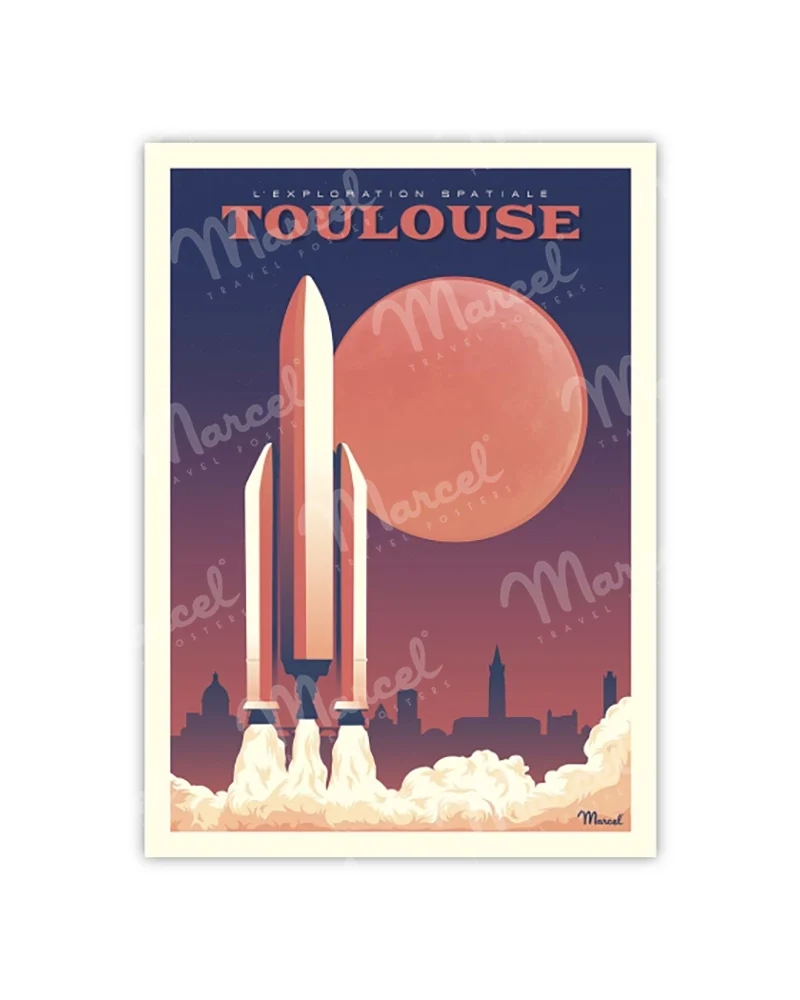 Carte Postale TOULOUSE "L’Exploration Spatiale"