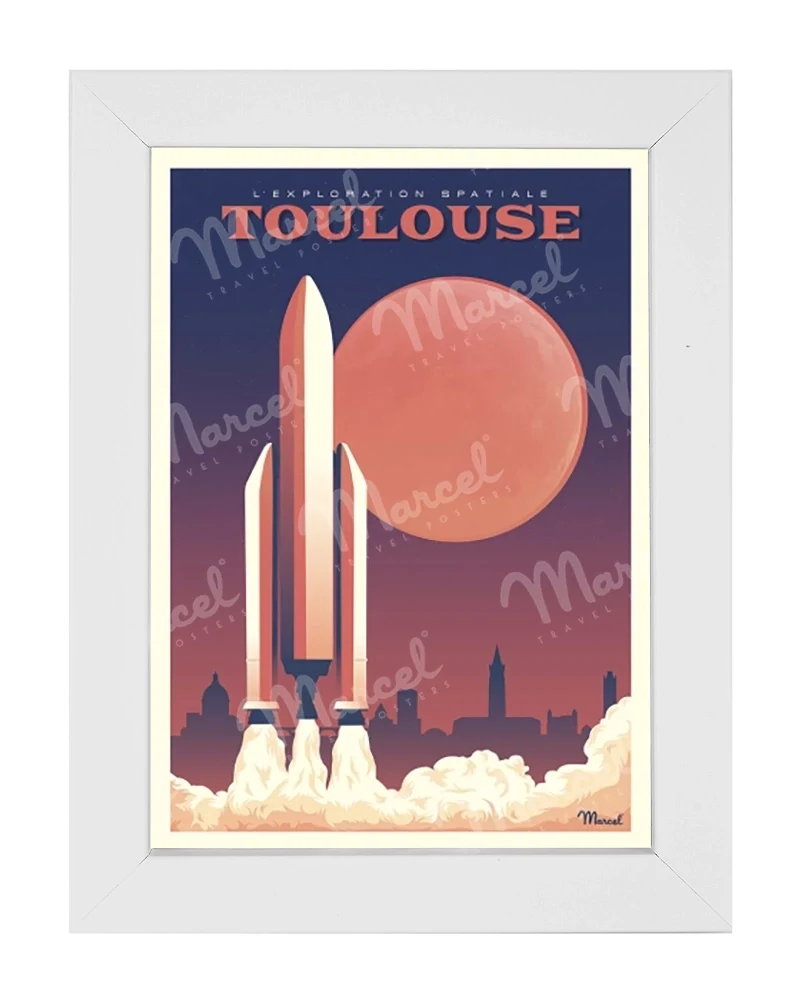 Carte Postale TOULOUSE "L’Exploration Spatiale"