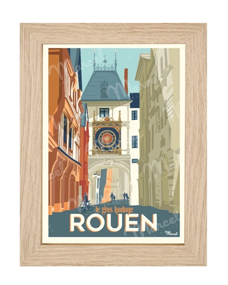 Carte Postale ROUEN "Le Gros Horloge"