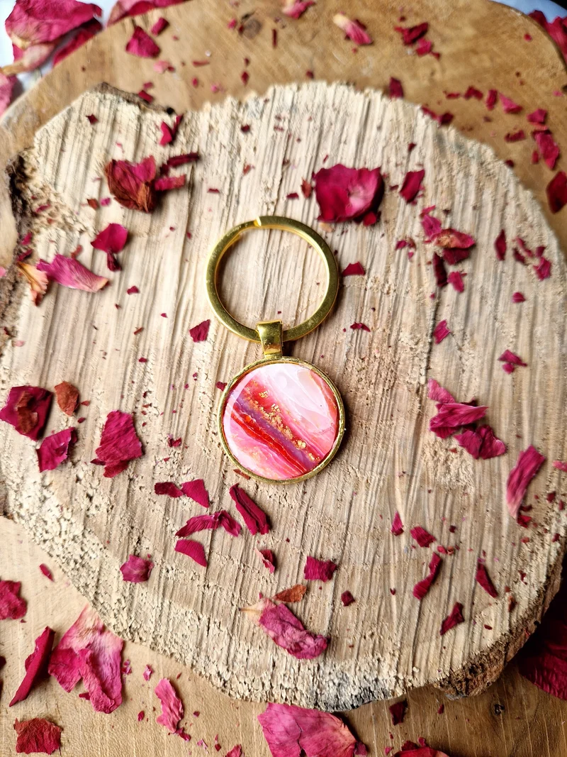 Porte clé "Pink Lovely"