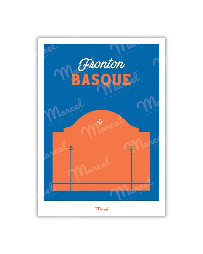 Carte postale Travel Color "Fronton basque"