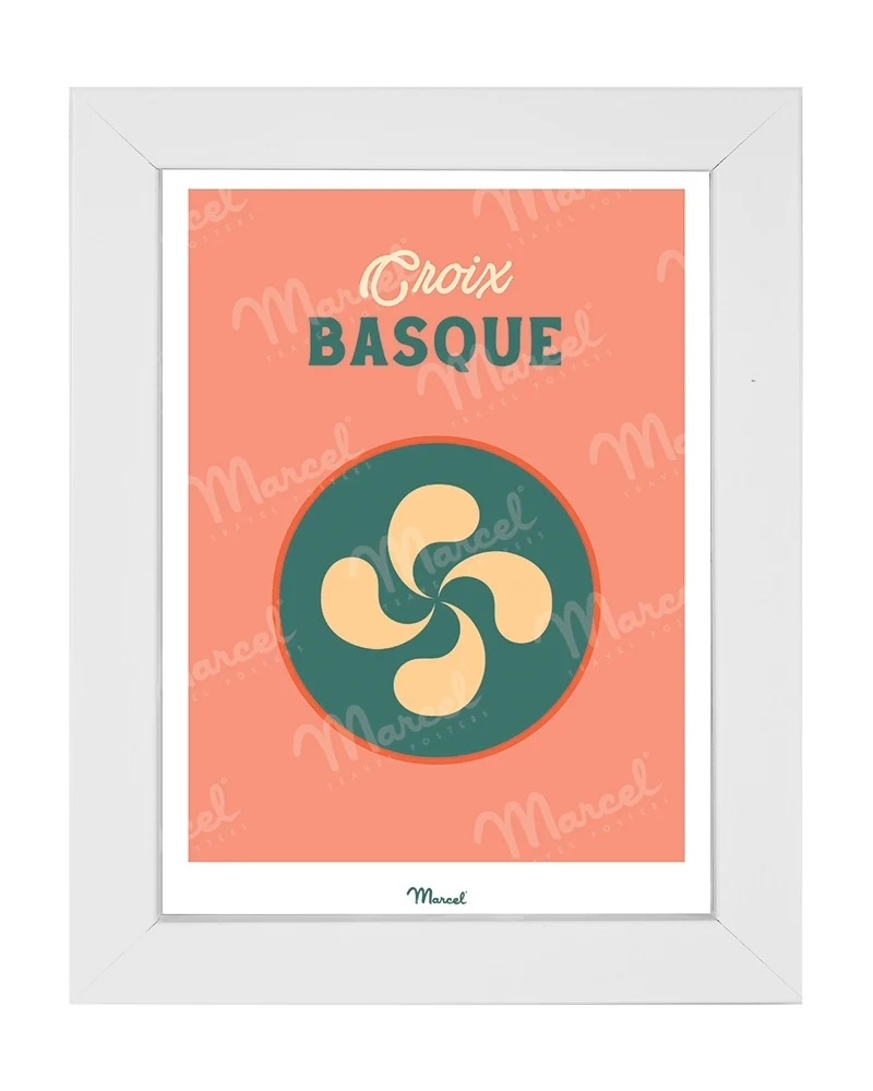Carte postale Travel Color "Croix Basque"