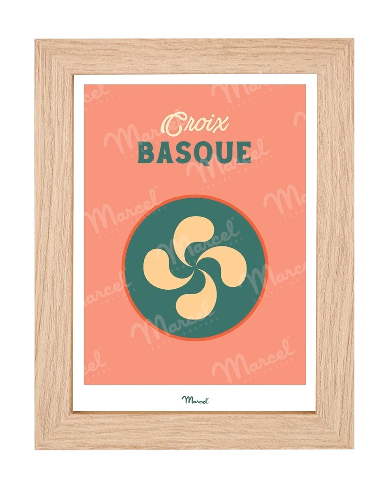 Carte postale Travel Color "Croix Basque"