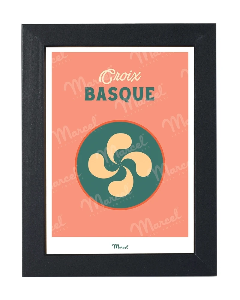 Carte postale Travel Color "Croix Basque"