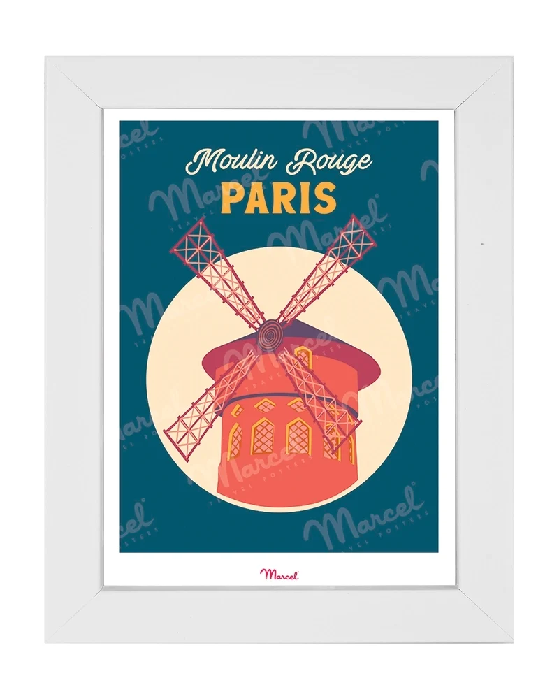 Carte postale Travel Color PARIS "Moulin Rouge"