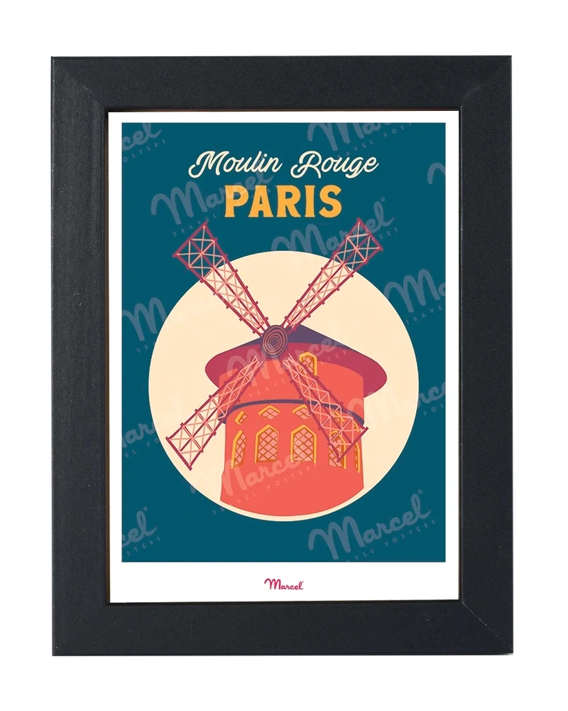 Carte postale Travel Color PARIS "Moulin Rouge"