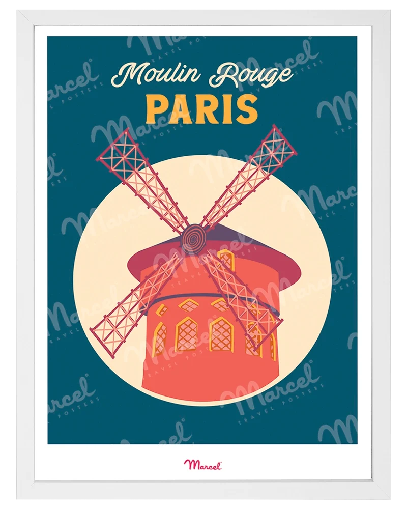 Affiche Travel Color PARIS "Moulin Rouge"