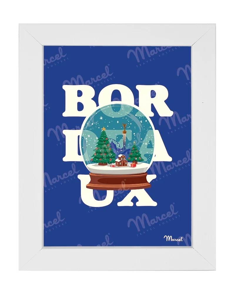 Carte Postale BORDEAUX "Boule à neige"