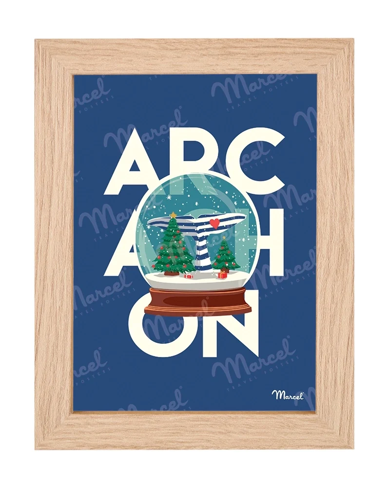 Carte Postale ARCACHON "Boule à neige"