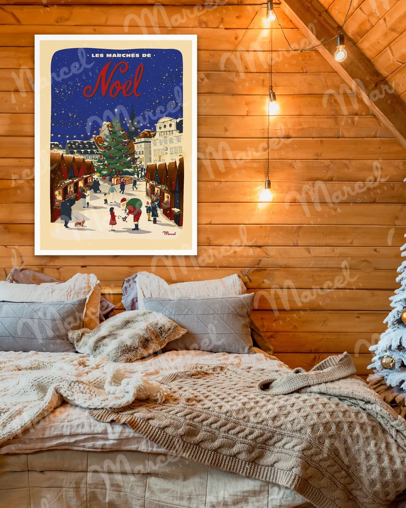 Affiche "Les marchés de Noël"