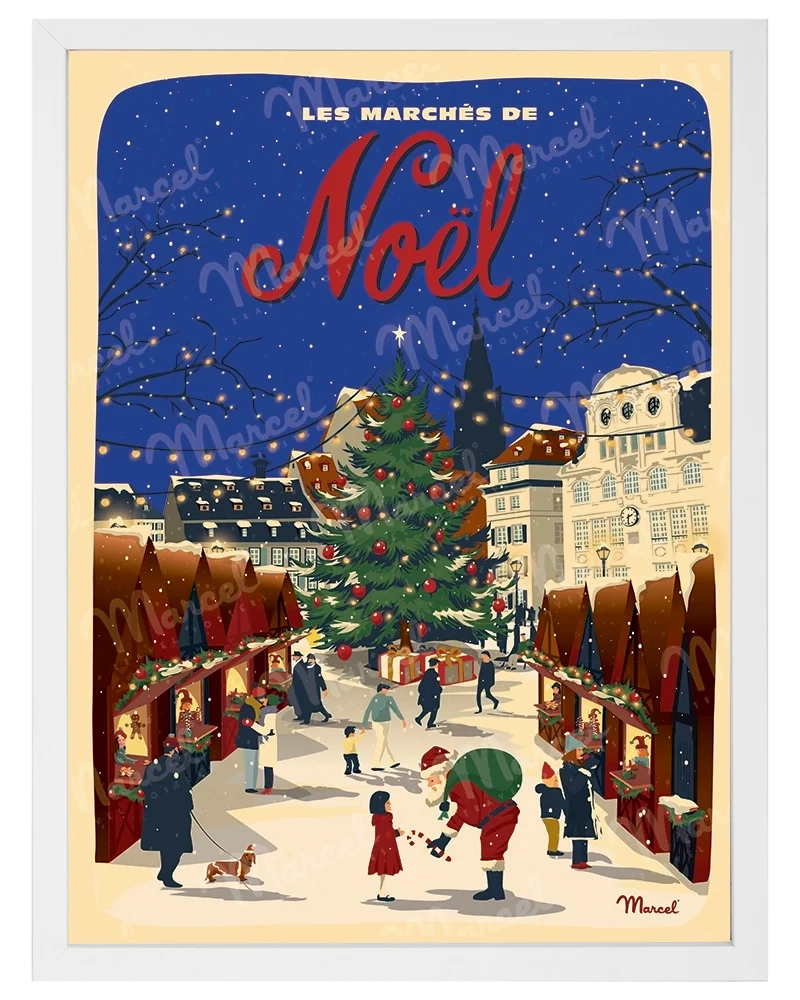 Affiche "Les marchés de Noël"