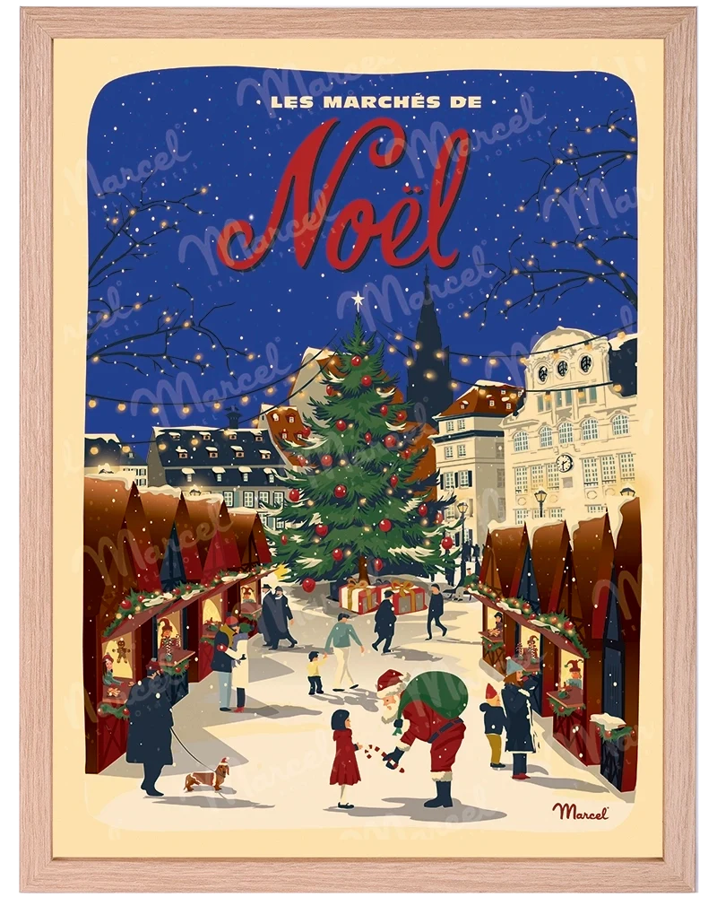 Affiche "Les marchés de Noël"