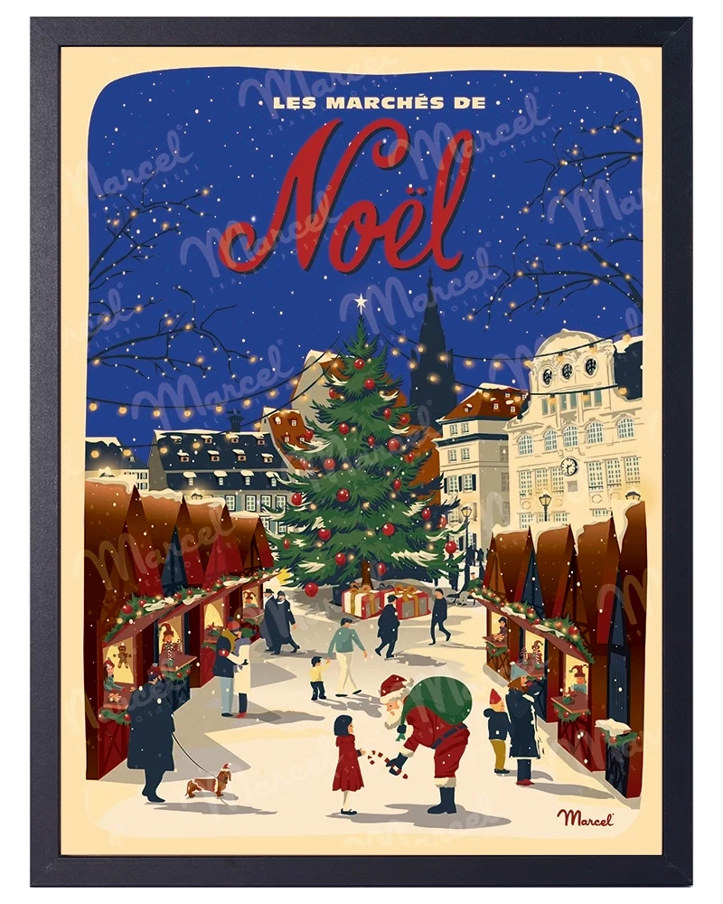 Affiche "Les marchés de Noël"