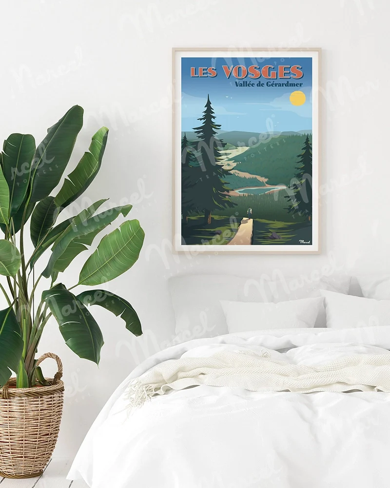 Affiche LES VOSGES "Vallée de Gérardmer"