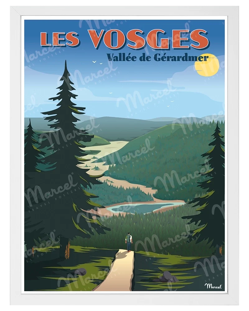 Affiche LES VOSGES "Vallée de Gérardmer"