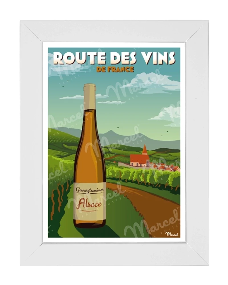 Carte Postale "La Route des Vins d'ALSACE"