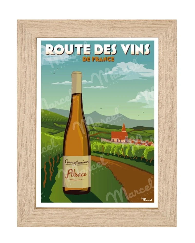 Carte Postale "La Route des Vins d'ALSACE"